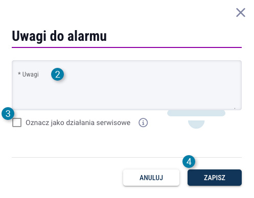 Działania serwisowe